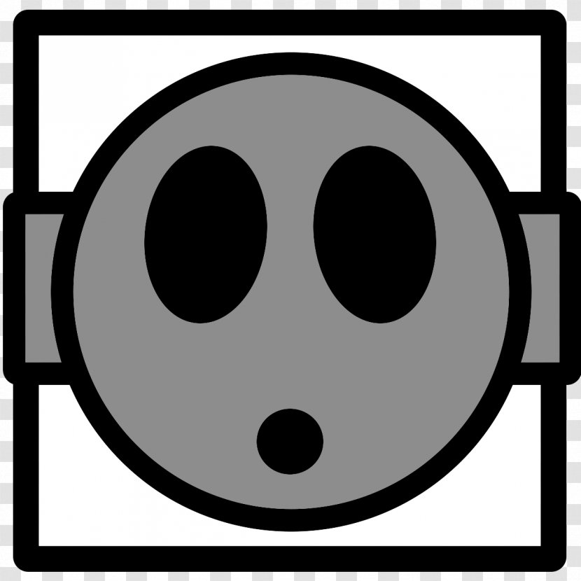 Cube Shape Smiley Geometry Dash - Smile Transparent PNG