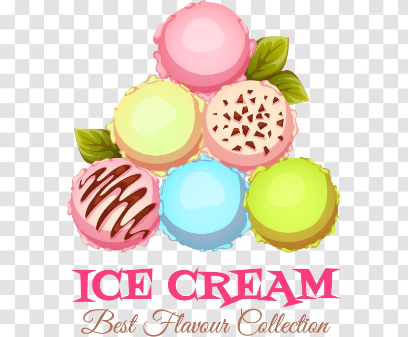Ice Cream Cone Illustration - Cute Vector Elements Transparent PNG