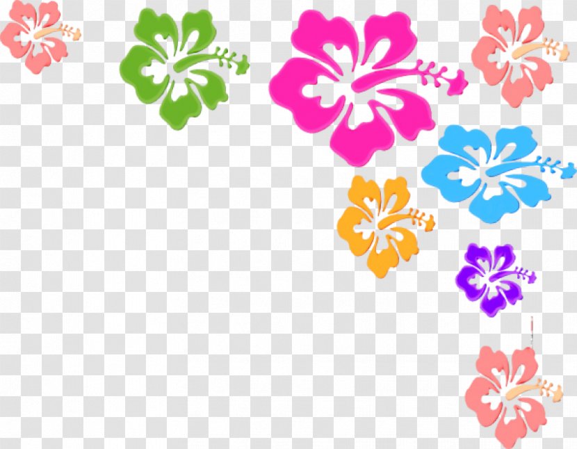 Watercolor Pink Flowers - Floral Design - Hibiscus Pedicel Transparent PNG