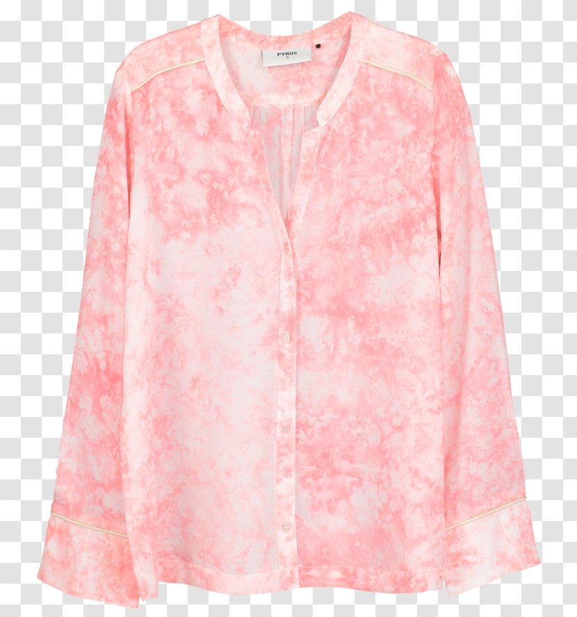 Sleeve Pink M Blouse Dress Outerwear - Neck Transparent PNG