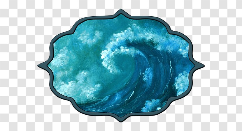 Turquoise - Big Wave Transparent PNG