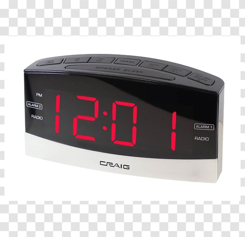 Alarm Clocks Radio Clock Digital - Data Transparent PNG