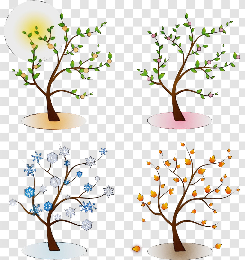 Tree Branch Plant Woody Plant Flowerpot Transparent PNG