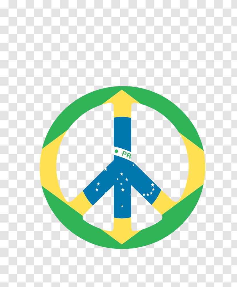 Flag Of Brazil Peace Symbols Clip Art - Open Source Vector Transparent PNG