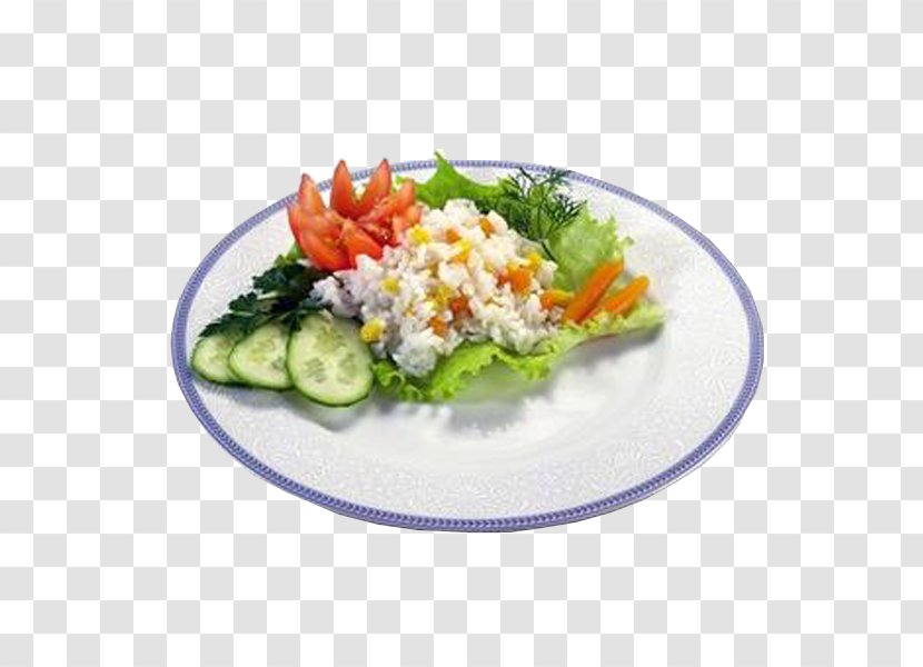 Vegetarian Cuisine Salad Art Platter - Leaf Vegetable - Western Transparent PNG