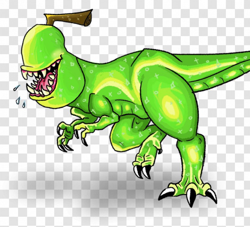Tyrannosaurus Illustration Amphibians Dinosaur Cartoon - Fictional Character - Bagde Infographic Transparent PNG