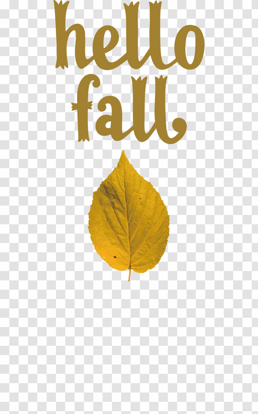 Hello Fall Fall Autumn Transparent PNG