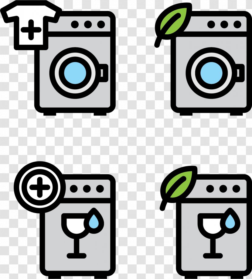 Laundry Symbol Washing Machine Self-service - Communication - Haier Style Transparent PNG