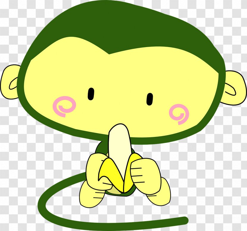 Cartoon Clip Art - Green - Monkey Transparent PNG