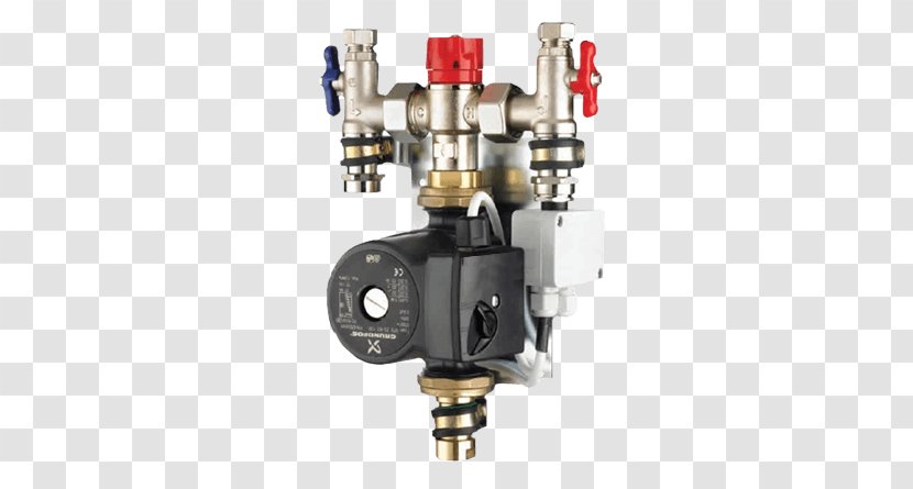 Underfloor Heating Thermostatic Mixing Valve System Hydronics - Radiant Transparent PNG