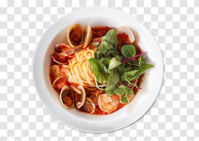 Spaghetti Alla Puttanesca South Korea Thai Cuisine Vegetarian - Southeast Asian Food - Fresh Cream Transparent PNG