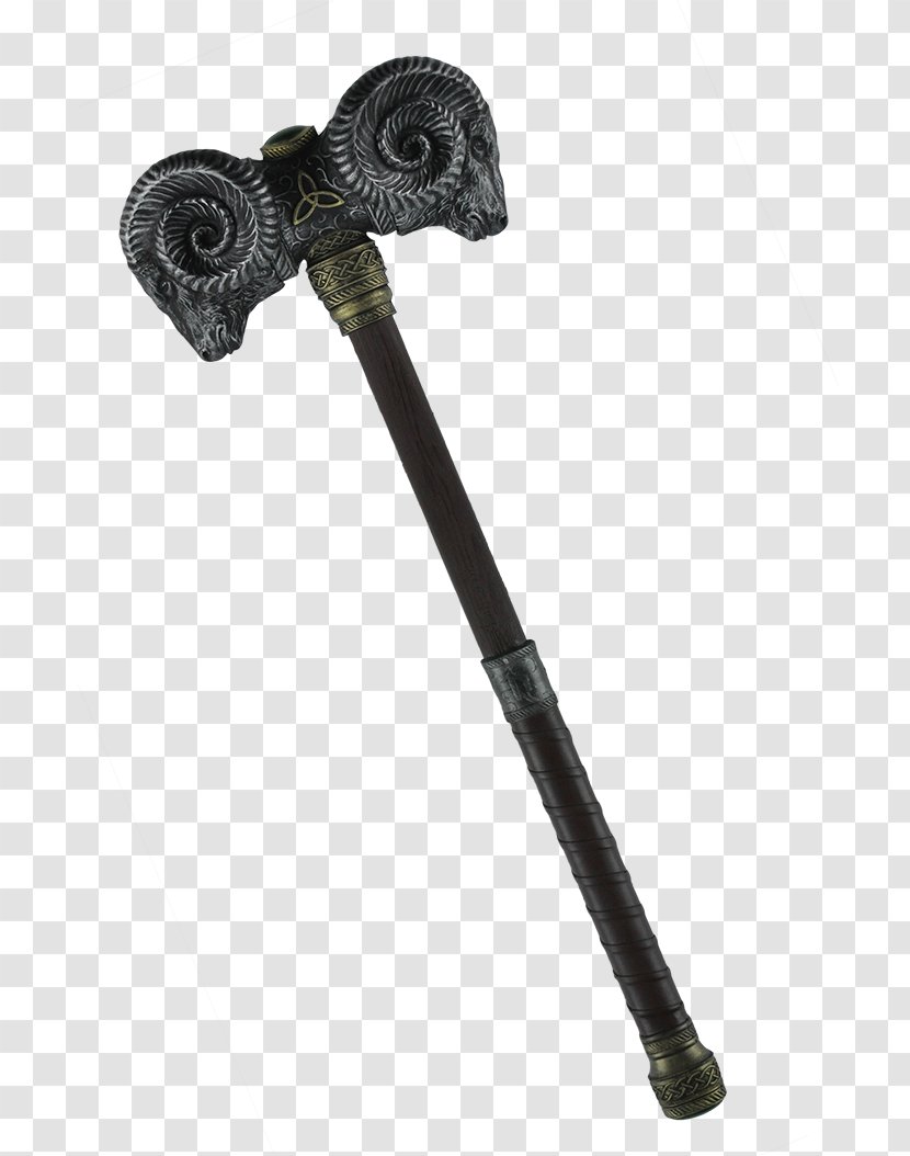 Larp Axe Hammer Live Action Role-playing Game Gavel Weapon - Warrior Transparent PNG