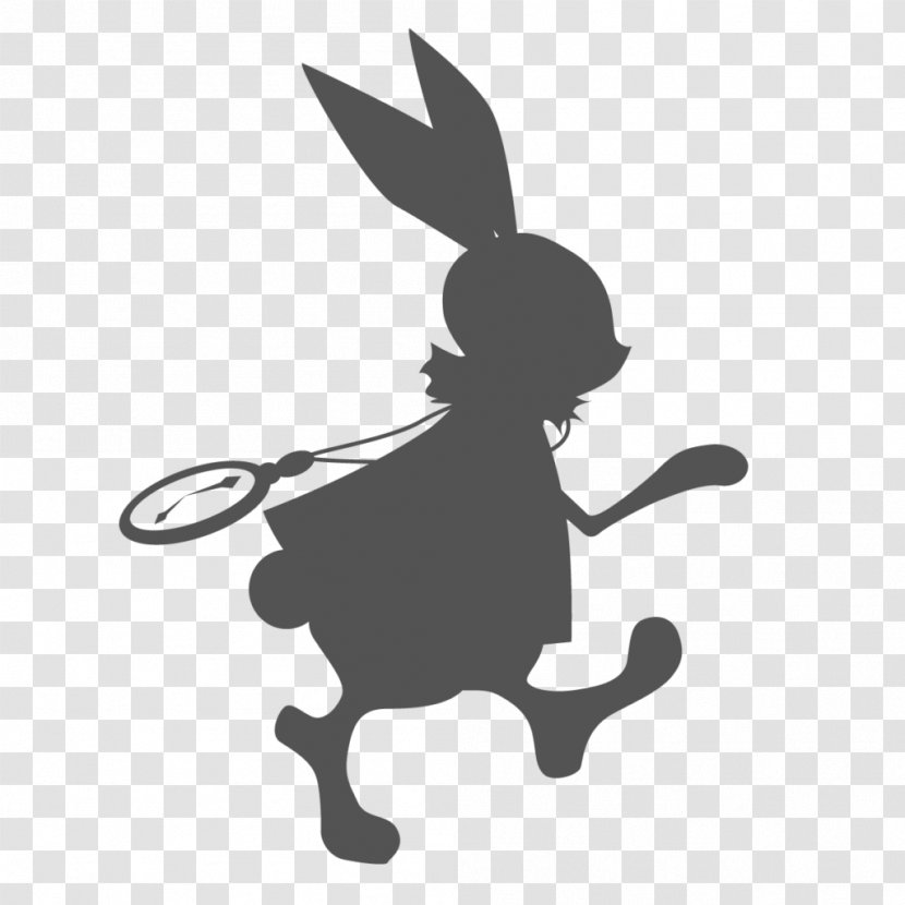 Cartoon Stencil Rabbit Animation Logo - Hare Rabbits And Hares Transparent PNG