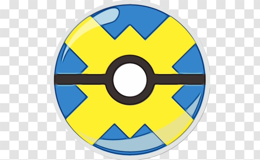 Yellow Circle Symbol Line Wheel - Wet Ink - Automotive System Sticker Transparent PNG