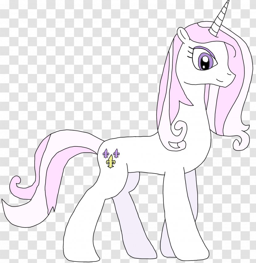 Clip Art Horse Line Cartoon Ear - Flower Transparent PNG