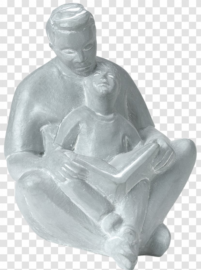 Sculpture Father Son Daughter Statue - Carving - Child Transparent PNG