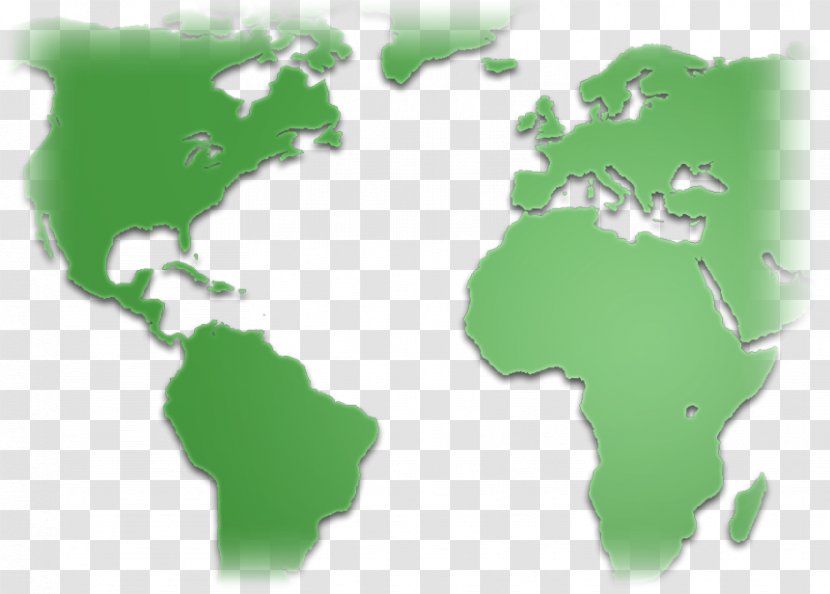 World Map Robinson Projection Mapa Polityczna - Continent - Green Transparent PNG