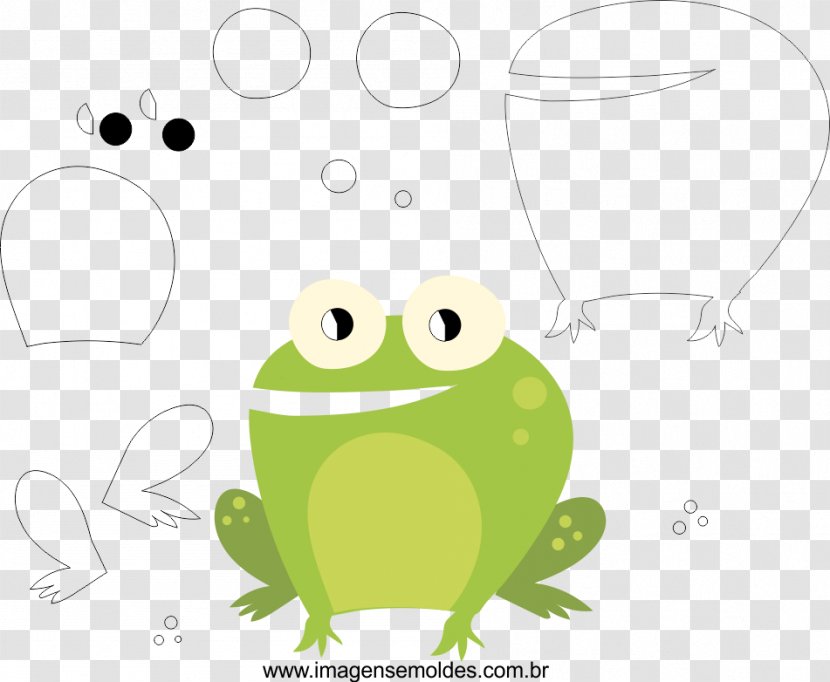 Tree Frog Toad Handicraft Molde Drawing - Leaf - Girafa Transparent PNG
