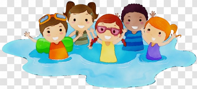 Swim Cartoon - Silhouette - Toddler Animation Transparent PNG
