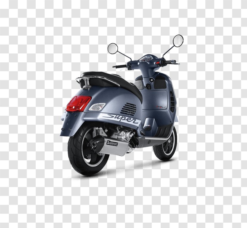 Vespa GTS Exhaust System Scooter Piaggio - Motorized Transparent PNG
