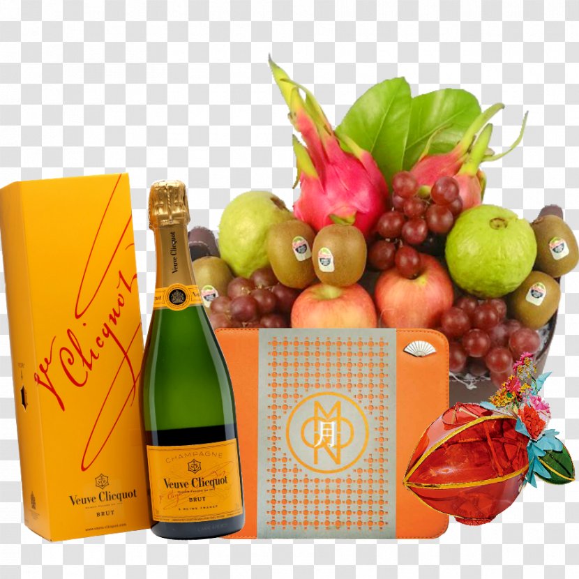 Champagne Wine Distilled Beverage Food Liqueur - Superfood - Fruits Basket Transparent PNG