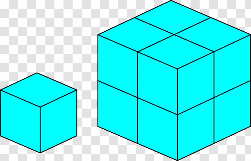 Cube Edge Geometry Symmetry Rubik's Revenge - Mathematics Transparent PNG