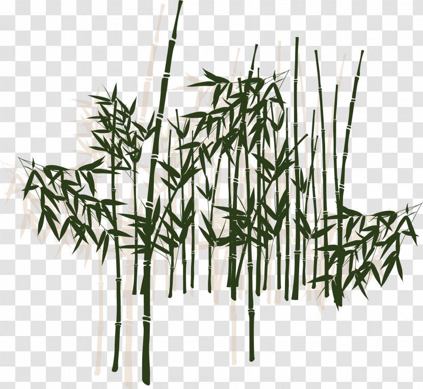 Bamboo Leaf Drawing - Plum Blossom - Flowering Of Leaves Transparent PNG