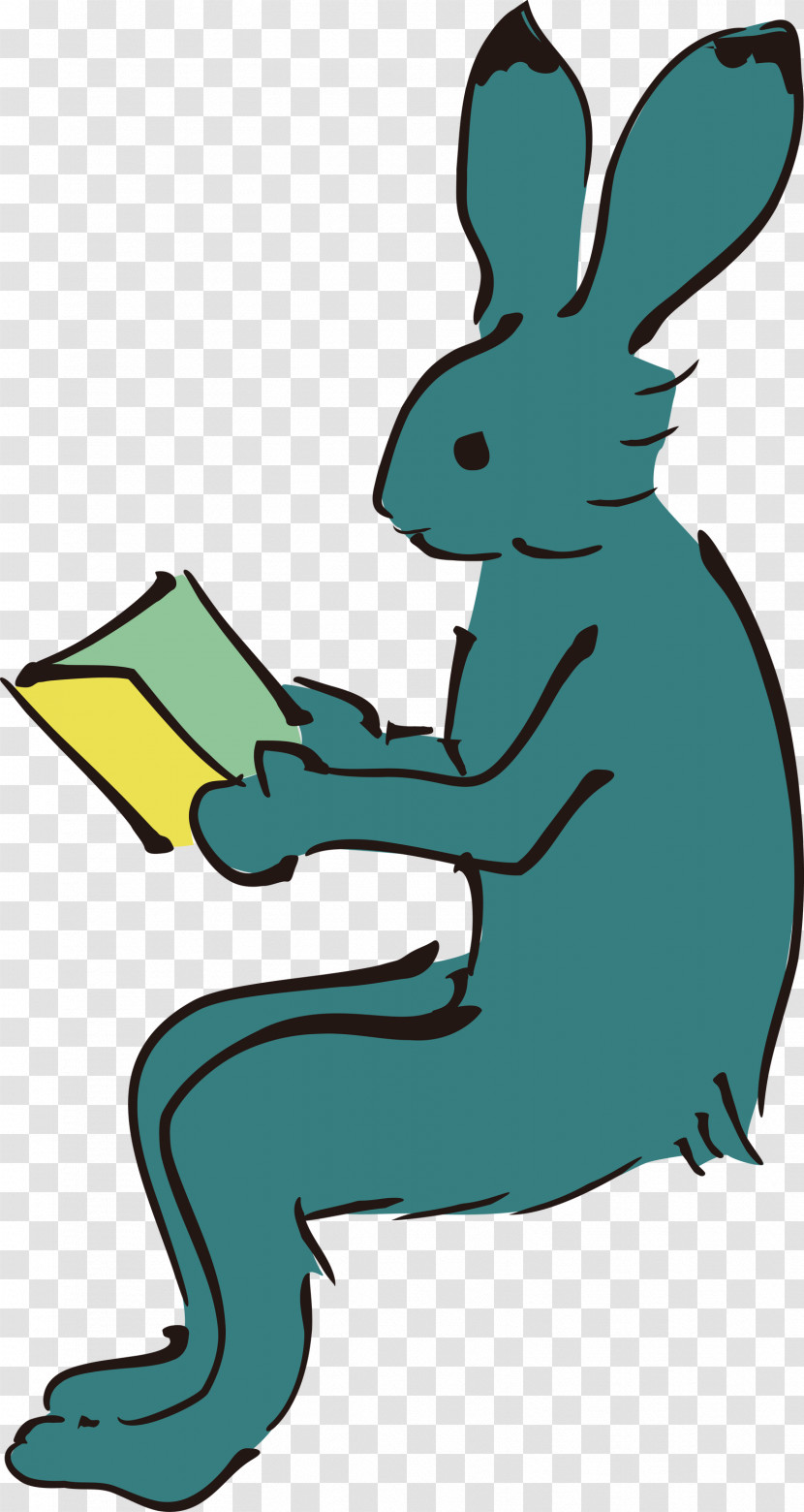 Reading Book Rabbit Transparent PNG