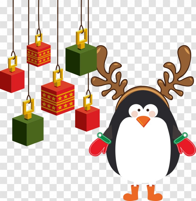 Penguin Christmas Illustration - Stock Photography - Vector Transparent PNG