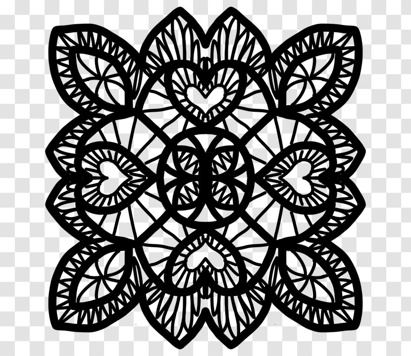 Doily Photography Art Pattern - Tree - Lace Frame Transparent PNG