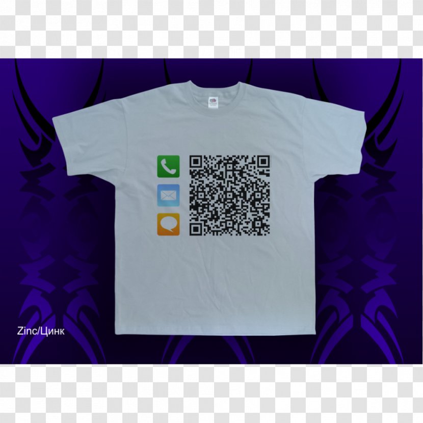 T-shirt QR Code Smartphone Map - Text Transparent PNG