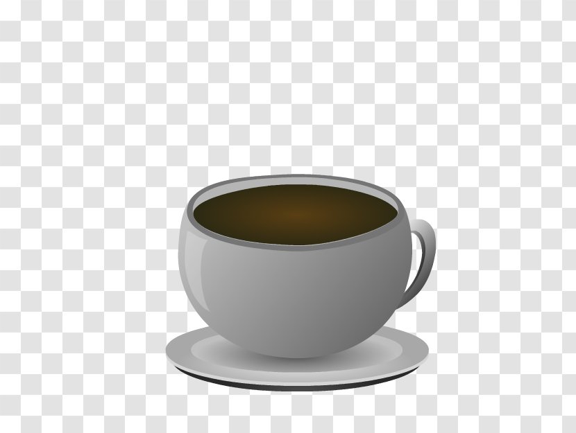 Coffee Cup Earl Grey Tea Saucer Caffeine Mug - Dinnerware Set Transparent PNG