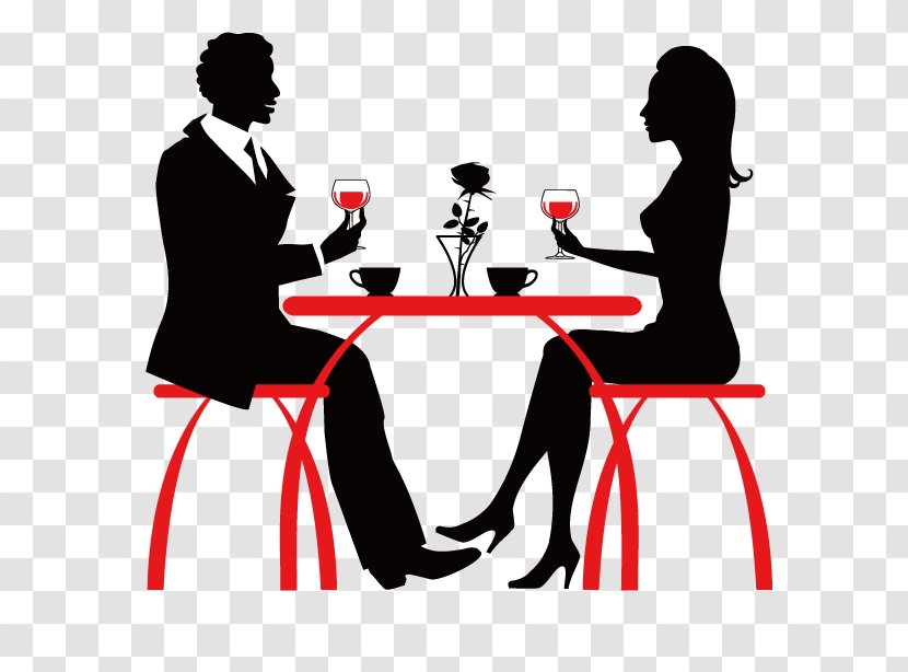 Cafe Coffee Vector Graphics Clip Art Illustration - Conversation - Appointment Silhouette Transparent PNG