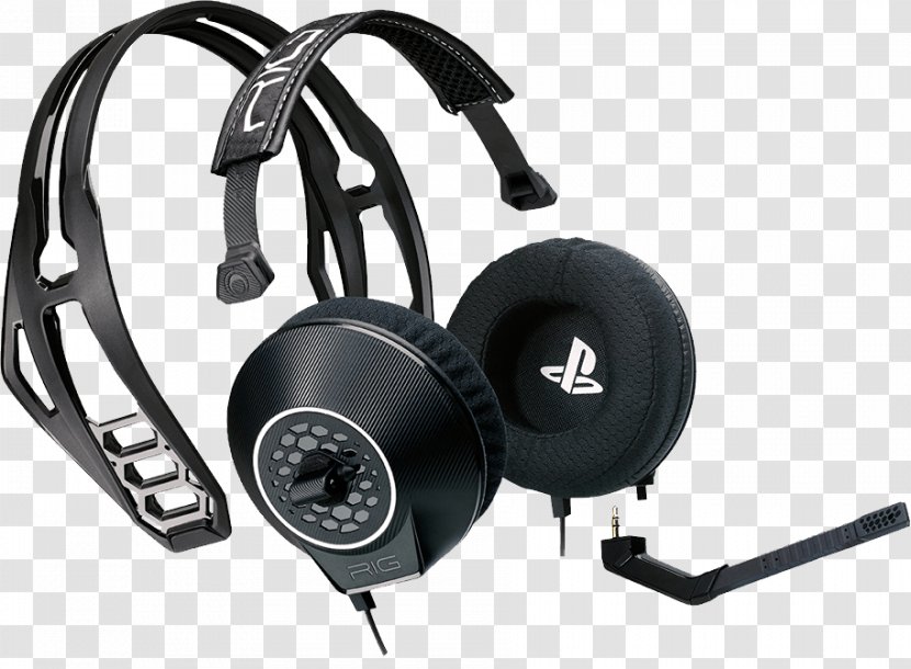 PlayStation 4 Xbox 360 Wireless Headset Plantronics RIG 500HS Headphones Audio Transparent PNG