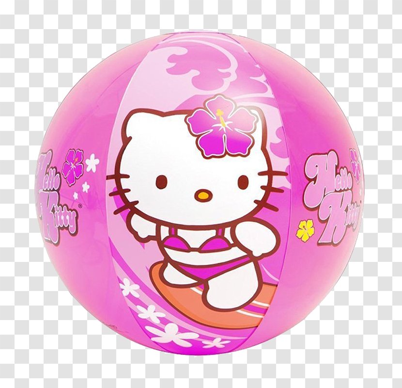Hello Kitty Beach Ball Inflatable Toy - Sport Transparent PNG