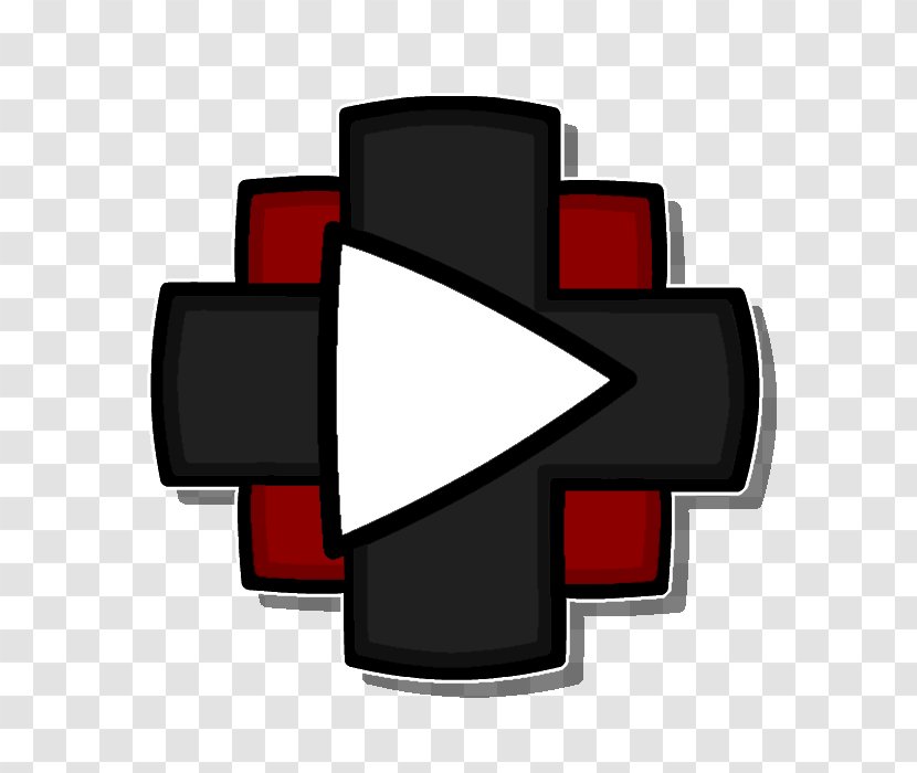 Geometry Dash YouTube Play Button Game - Youtube - Point Like Transparent PNG