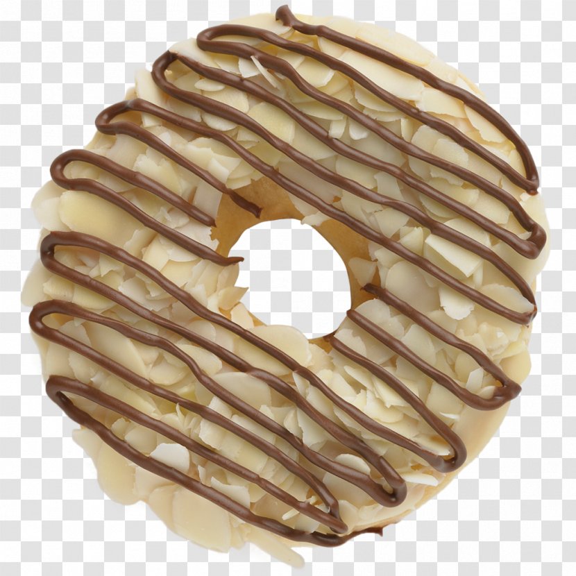 Donuts Chocolate Praline Dulce De Leche Food - Almond Transparent PNG