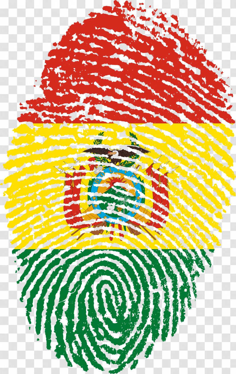 Fingerprint Flag Of Brazil Bolivia - The Gambia - Finger Print Transparent PNG