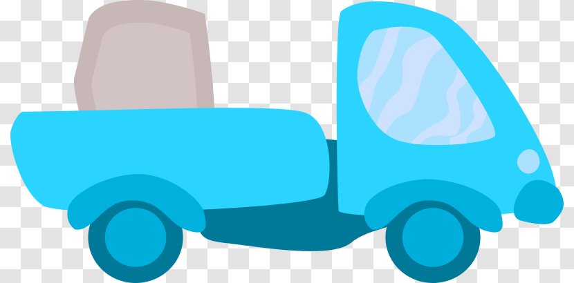 Pickup Truck Vehicle 2018-01-06 Clip Art - Electric Blue Transparent PNG