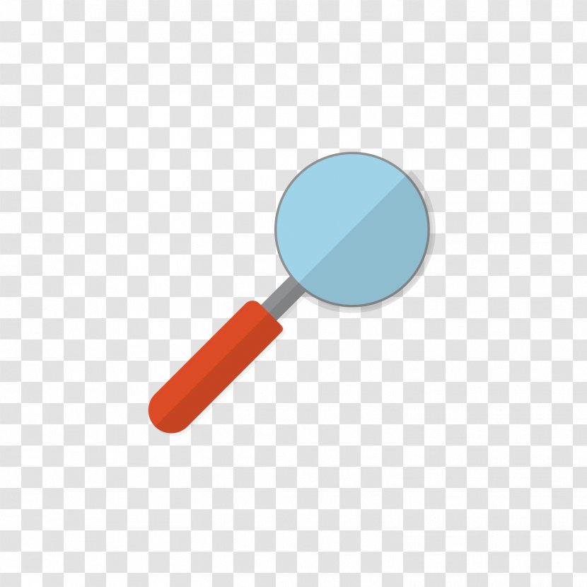 Blue Magnifying Glass Red - Rectangle Transparent PNG