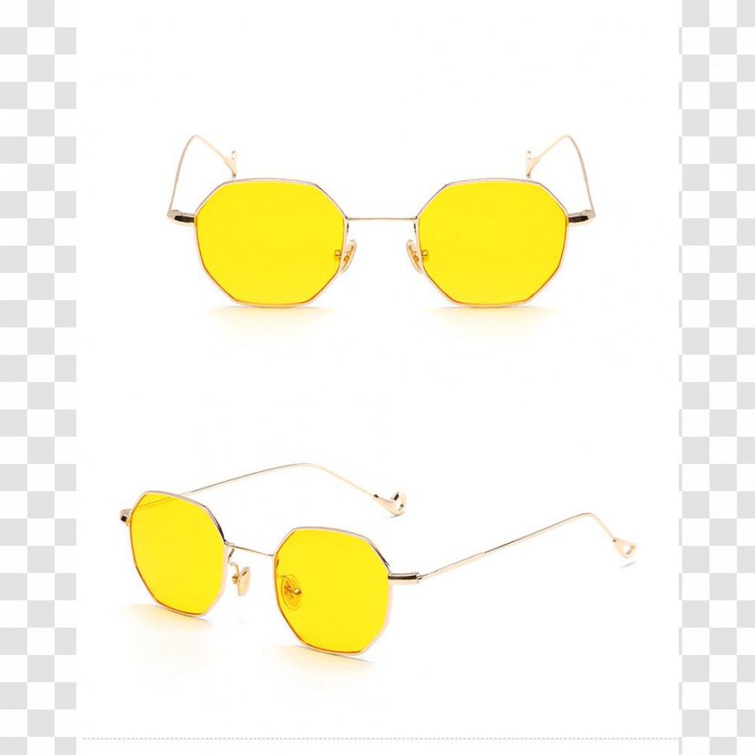 Sunglasses Eyewear Designer Fashion - Yellow - Glasses Transparent PNG