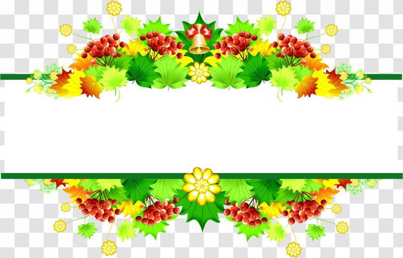 Floral Design - Autumn Leaves Transparent PNG