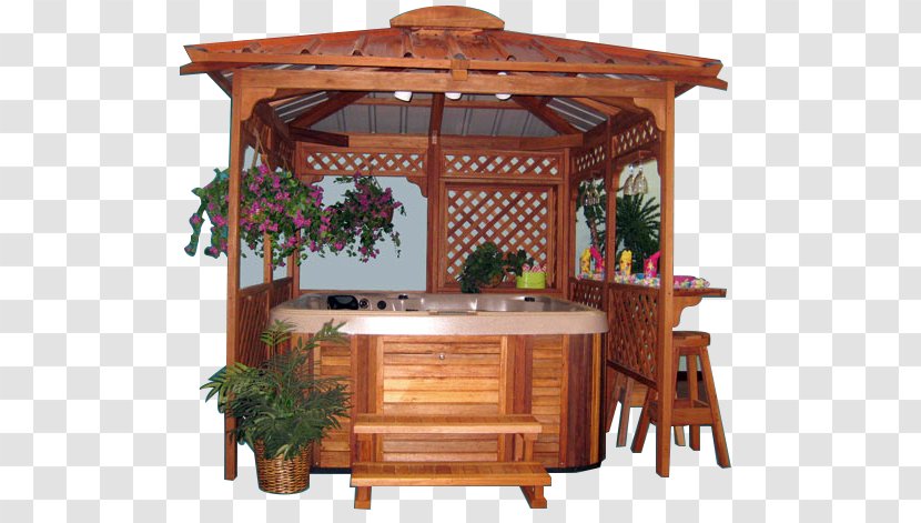 Gazebo Hot Tub Table Bathtub Pergola - Casita Transparent PNG