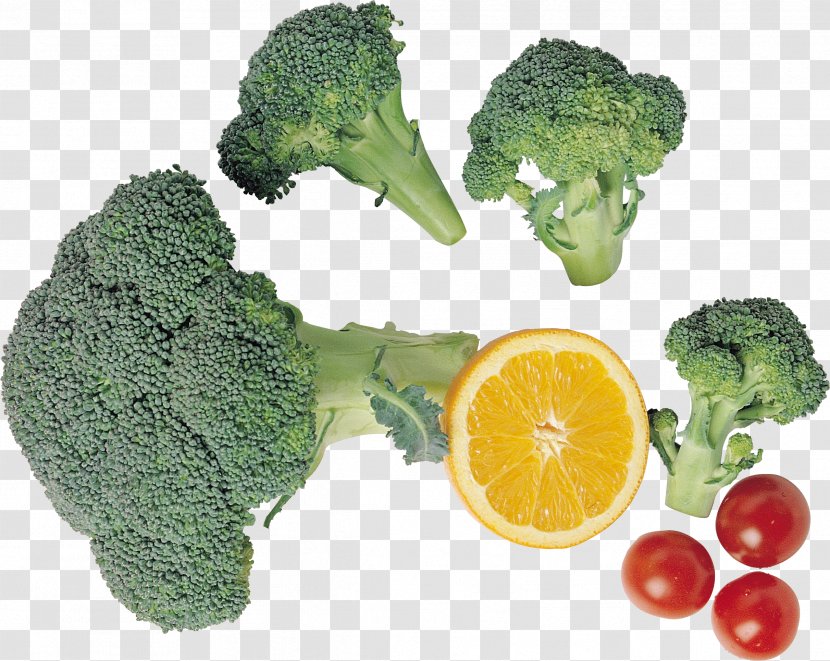Broccoli Cherry Tomato Vegetarian Cuisine Food - Produce Transparent PNG