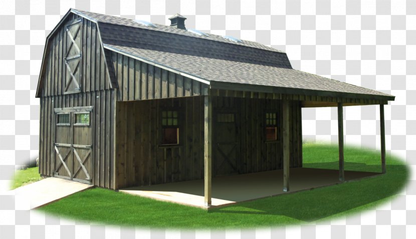 Shed Lean-to Gambrel Barn Pole Building Framing Transparent PNG