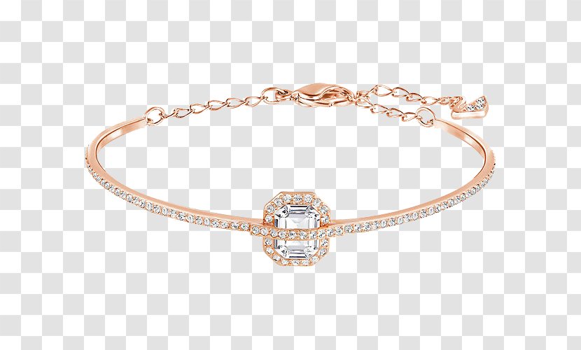Bracelet Swarovski AG Bangle Jewellery Gold Plating - Crystal Jewelry White Transparent PNG