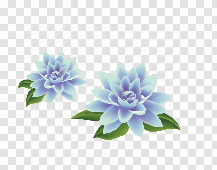 Flower Bouquet Free Content Clip Art - Blog - Chinese Wind Hand Painted Indigo Lotus Transparent PNG