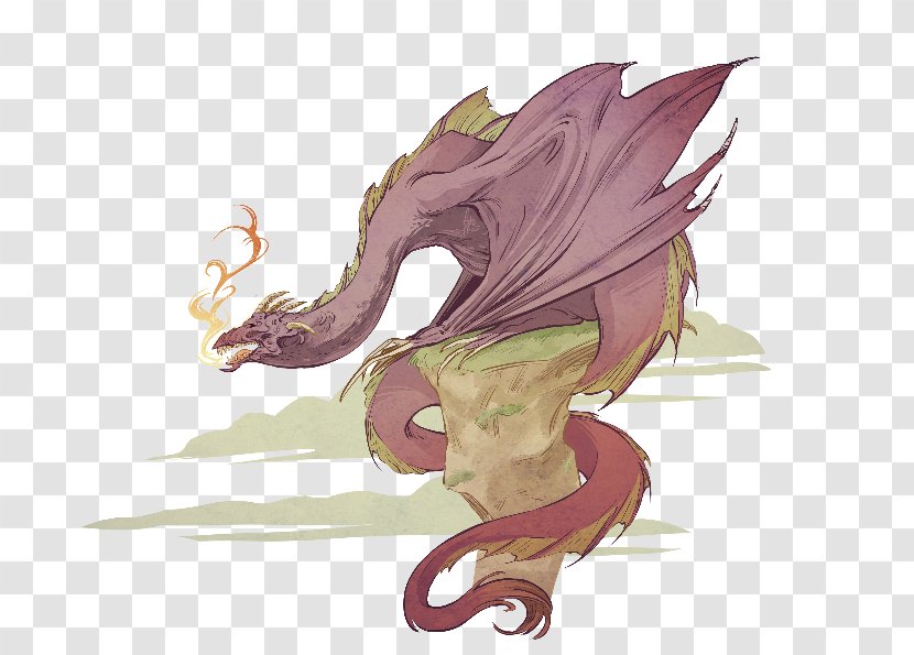 Dragon Legendary Creature Welsh Mythology Folklore - Silhouette Transparent PNG