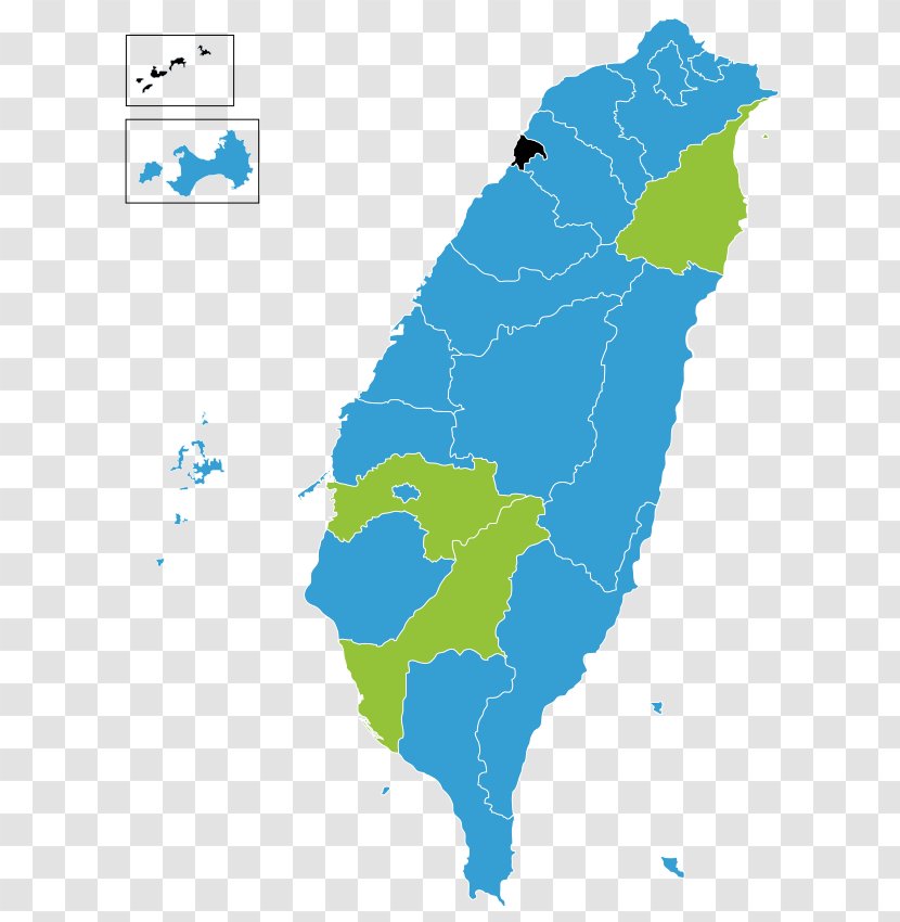 Taiwanese Local Elections, 2018 Map Geography Vector Graphics - Water Transparent PNG