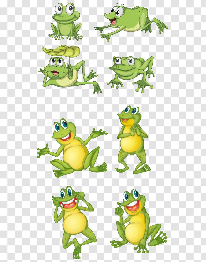 Frog Cartoon Clip Art - Lithobates Clamitans Transparent PNG